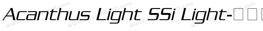 Acanthus Light SSi Light字体转换